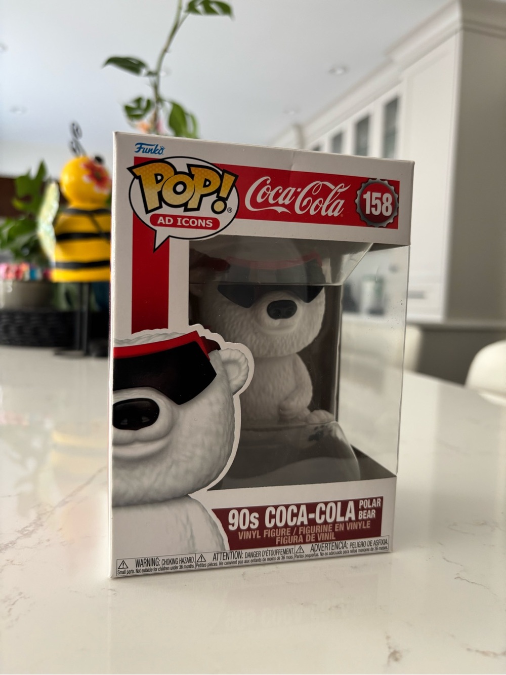 Coca-Cola Funko POP! 90s Polar Bear Vinyl Figure - White & Black
